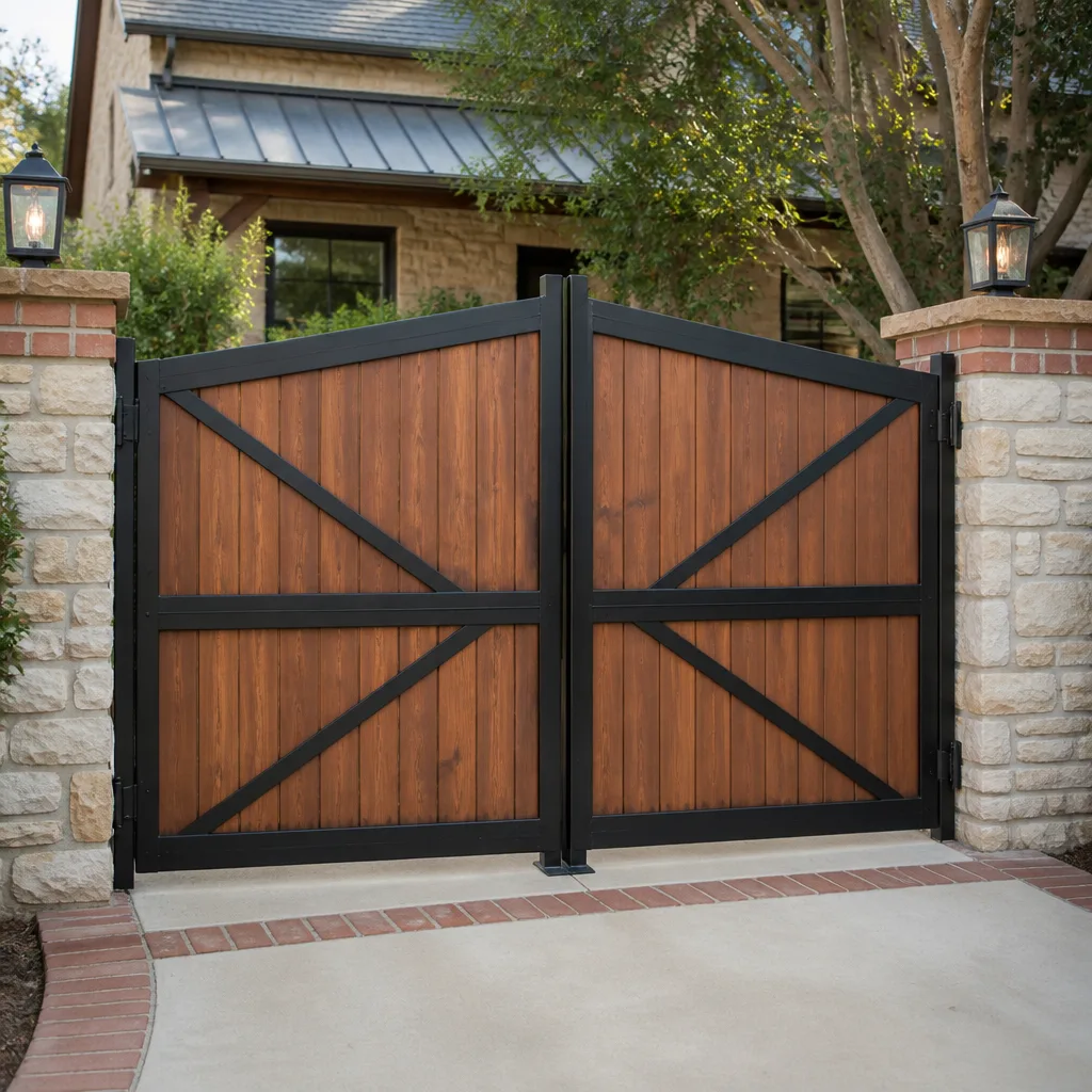 Wood & steel frame